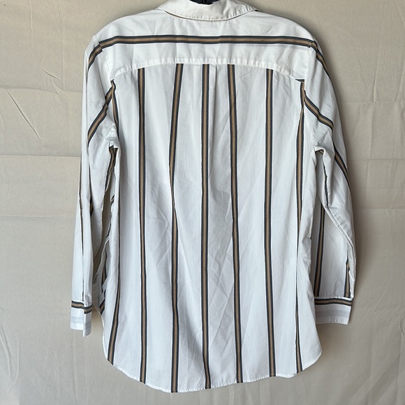 Eddie Bauer striped button up blouse - Picture 3 of 7
